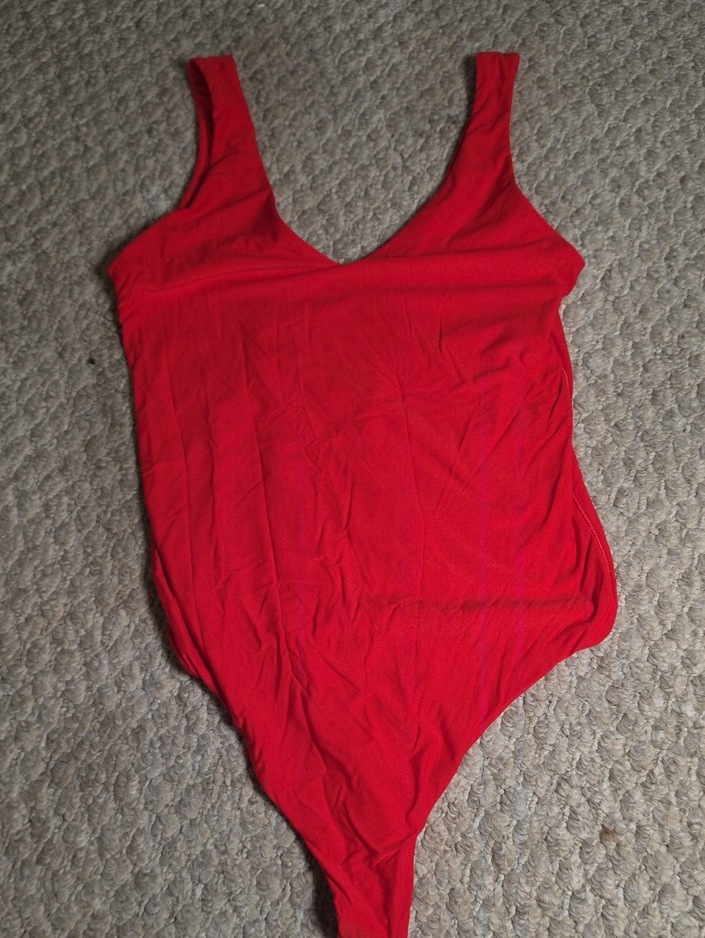 aerie Red One-Piece Bodysuit
